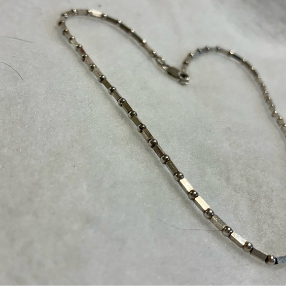 Vintage Sterling Silver 925 Mixed Bead Necklace 16” - Picture 9 of 11